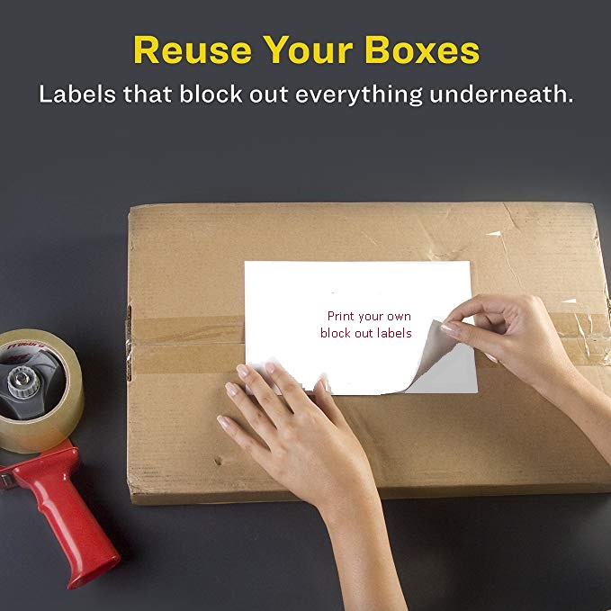Block out labels
