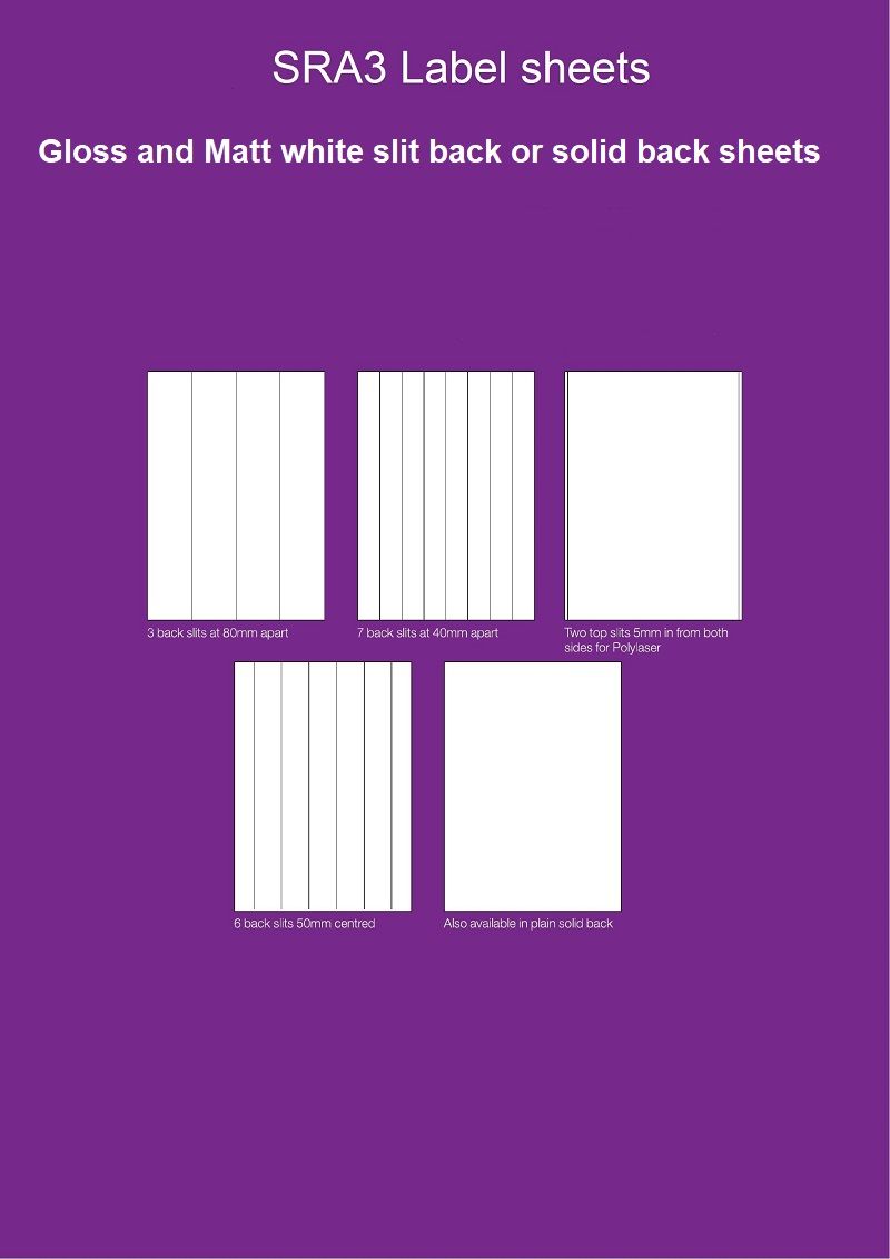 SRA3 Label sheet panel