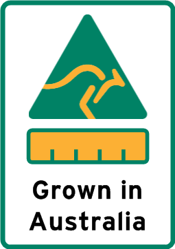 100 % Grown in Australia label