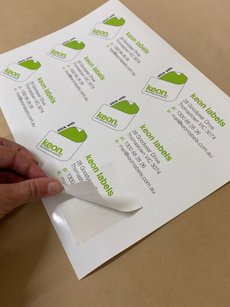 keon labels rectangle