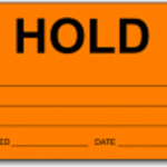flourescent orange label