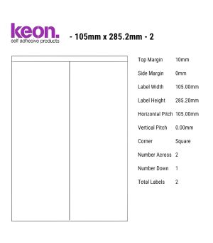 105mmx285.2mm