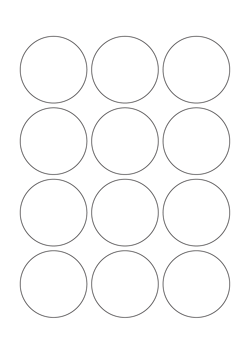 Circle label sheet