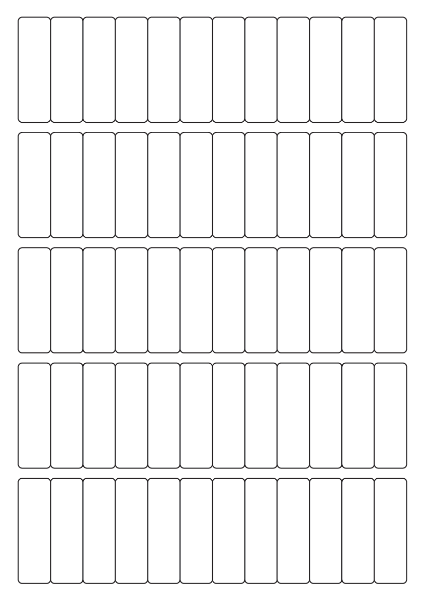 Rectangle label sheet